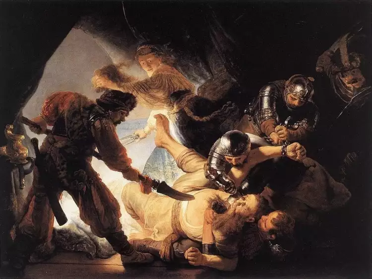Artist. Rembrandt. The Blinding of Samson, 1636 Artist. Rembrandt. The Blinding of Samson, 1636