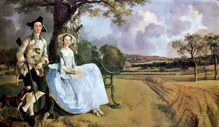 Portrait. Thomas Gainsborough. Mr and Mrs Andrews, 1749-1750 Portrait. Thomas Gainsborough. Mr and Mrs Andrews, 1749-1750
