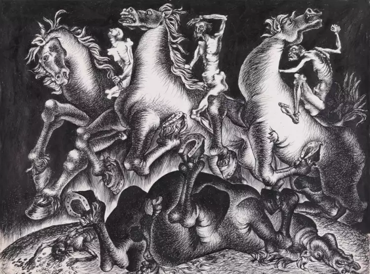 Андре Фужерон. Картина «Четыре всадника Апокалипсиса», 1937