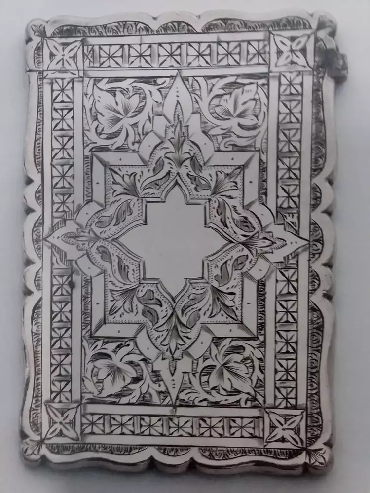 Серебряные аксессуары XIX века. Карне, Бирмингем, мастер Фредерик Мэнсон (Frederick Manson) Серебряные аксессуары XIX века. Карне, Бирмингем, мастер Фредерик Мэнсон (Frederick Manson)