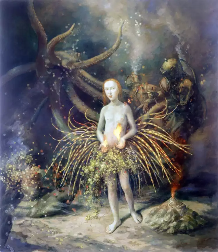 Максимализм. Джули Верховен. Картина «Автопортрет в сказочном море», 2002 Максимализм. Джули Верховен. Картина «Автопортрет в сказочном море», 2002