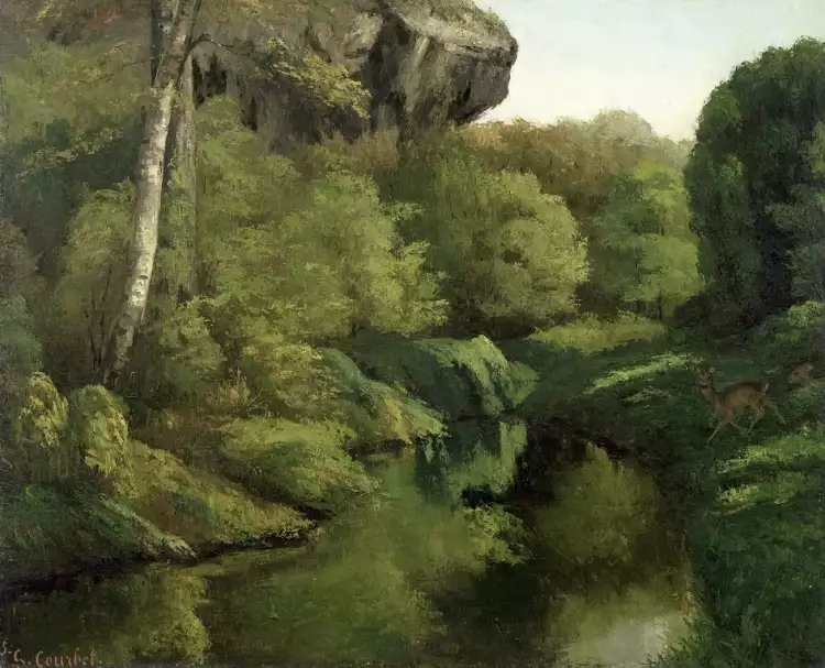 Лес на картинах, или лесной пейзаж. Гюстав Курбе. «Вид на лес Фонтенбло», 1855 Лес на картинах, или лесной пейзаж. Гюстав Курбе. «Вид на лес Фонтенбло», 1855
