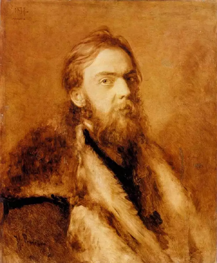 Grisaille. Ilya Repin. Portrait of Mykola Murashko, 1877