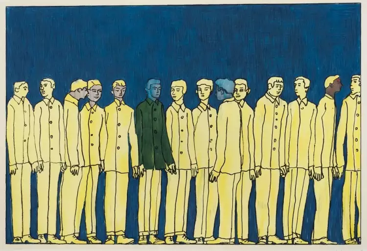 Илья Кабаков. Шеренга, 1989 Илья Кабаков. Шеренга, 1989