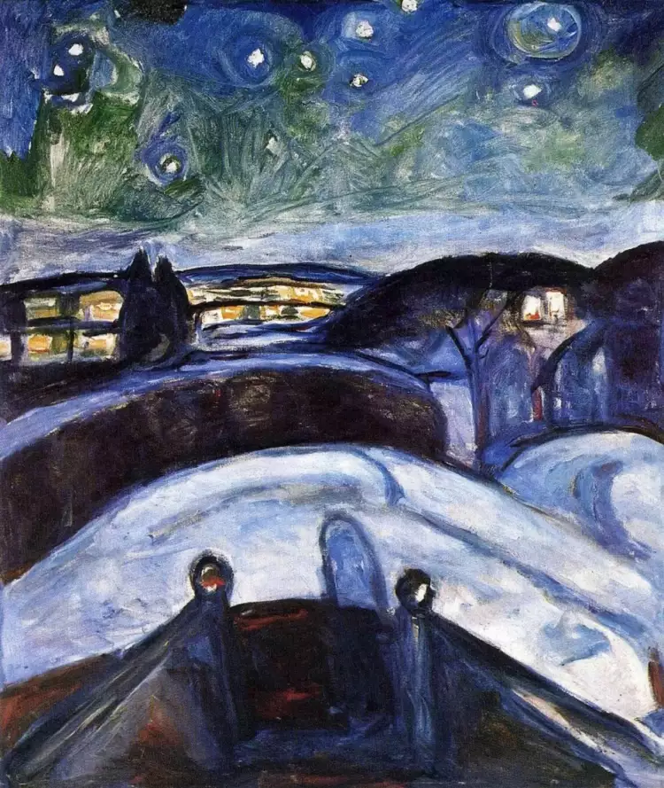 Edward Munch. Sternennacht, 1922