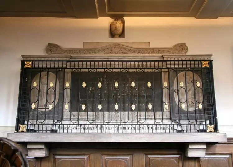 Йоханнес Видевельт. Усыпальница Нильса Консберга в Троицкой церкви Копенгагена, 1777