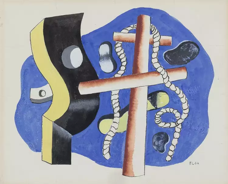 Фернан Леже. Картина «Формы в космосе», 1934 Фернан Леже. Картина «Формы в космосе», 1934