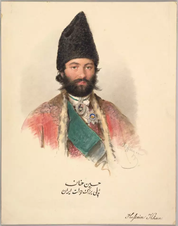 Мориц Михаэль Даффингер. Картина «Портрет Хусейн-хана», 1839