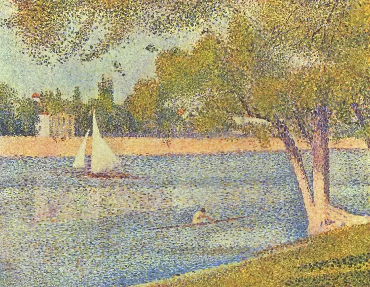Жорж Сёра. «Сена в Гранд-Жатт, весна», 1888 Жорж Сёра. «Сена в Гранд-Жатт, весна», 1888