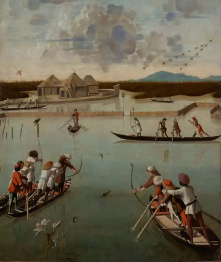 Охота в лагуне. Карпаччо