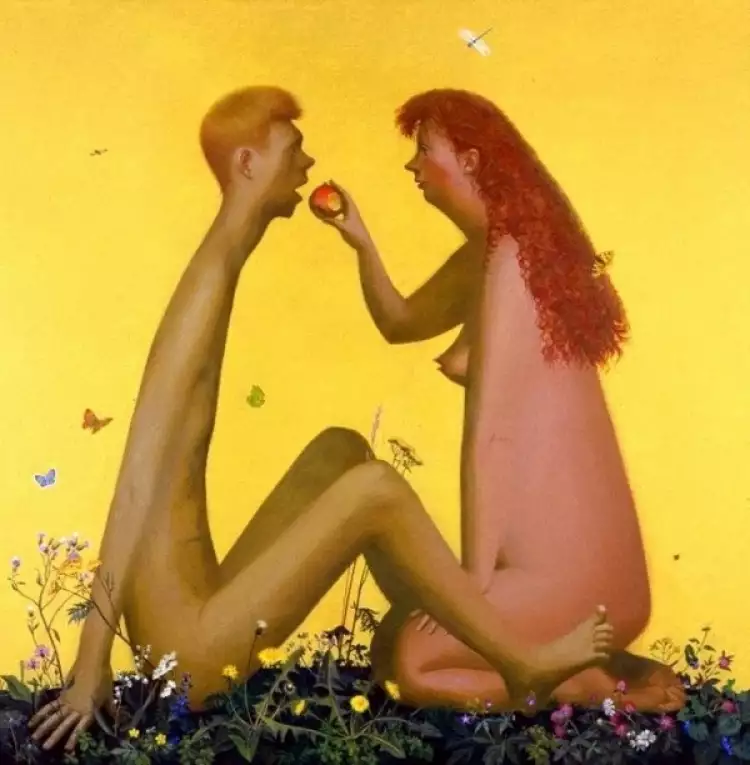 Адам и Ева в мировой живописи. Владимир Матвейцев. «Адам и Ева»