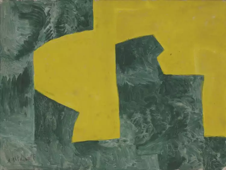 Серж Поляков. Картина «Желтый и зеленый», 1961