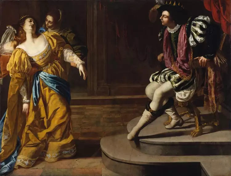 Артемизия Джентилески. «Эфирь перед Артаксерксом», 1628-1635 Артемизия Джентилески. «Эфирь перед Артаксерксом», 1628-1635