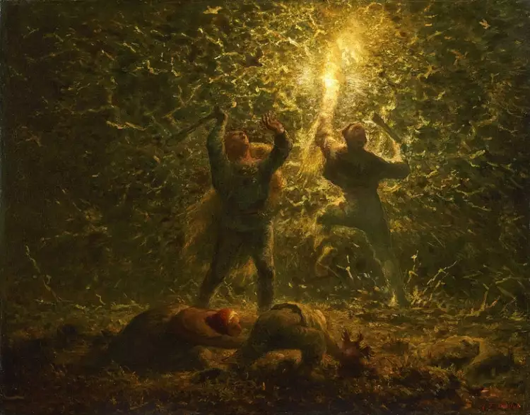 Жан-Франсуа Милле. «Ночная охота на птиц», 1874 Жан-Франсуа Милле. «Ночная охота на птиц», 1874
