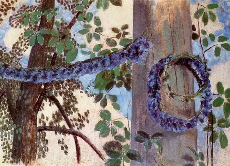 Виктор Борисов-Мусатов. Картина «Венок васильков», 1905