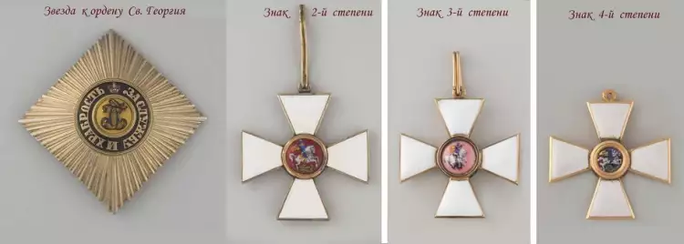 Звезда и кресты к ордену Святого Георгия Звезда и кресты к ордену Святого Георгия
