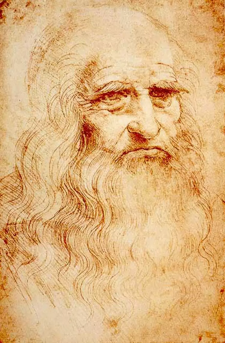 Графика. Леонардо да Винчи. «Туринский автопортрет», 1512 Графика. Леонардо да Винчи. «Туринский автопортрет», 1512
