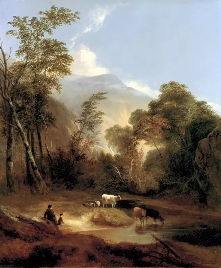 Pastorale. Alvan Fisher. Pastorale Landschaft, 1834 Pastorale. Alvan Fisher. Pastorale Landschaft, 1834