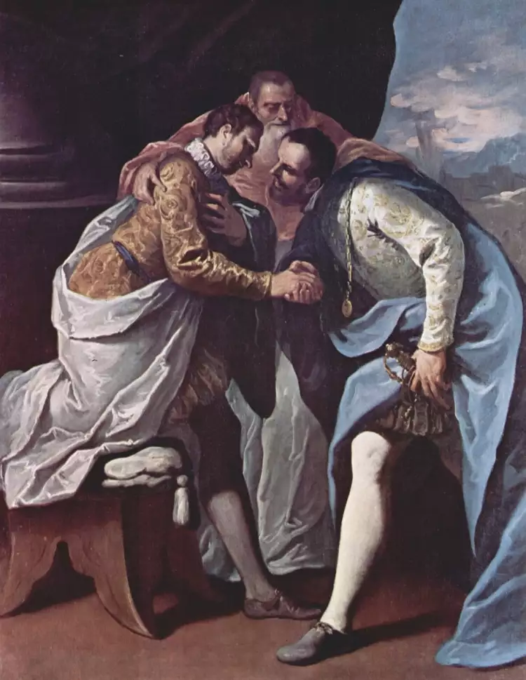Себастьяно Риччи. Картина «Павел III примиряет Франциска I и Карла V», 1688 Себастьяно Риччи. Картина «Павел III примиряет Франциска I и Карла V», 1688