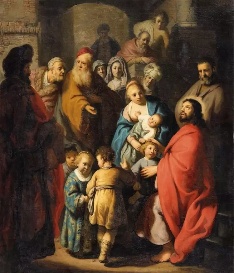 Картина, на которой изображен Рембрандт