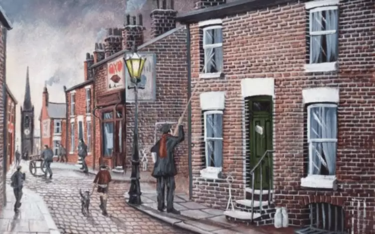 Исчезнувшие профессии на картинах художников. «Человек-будильщик», Бернард Мак-Малан