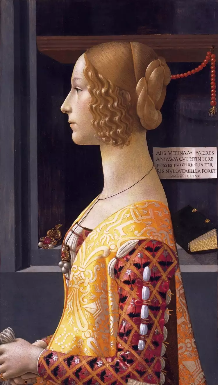 Renaissance. Domenico Ghirlandaio. Portrait of Giovanna Tornabuoni, 1488 Renaissance. Domenico Ghirlandaio. Portrait of Giovanna Tornabuoni, 1488