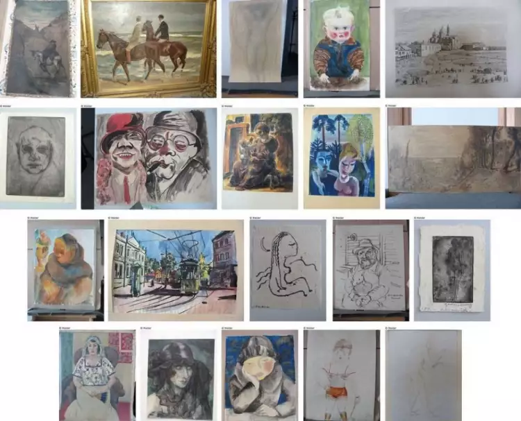 Эскиз Генри Мура. Часть коллекции Корнелиуса Гурлитта