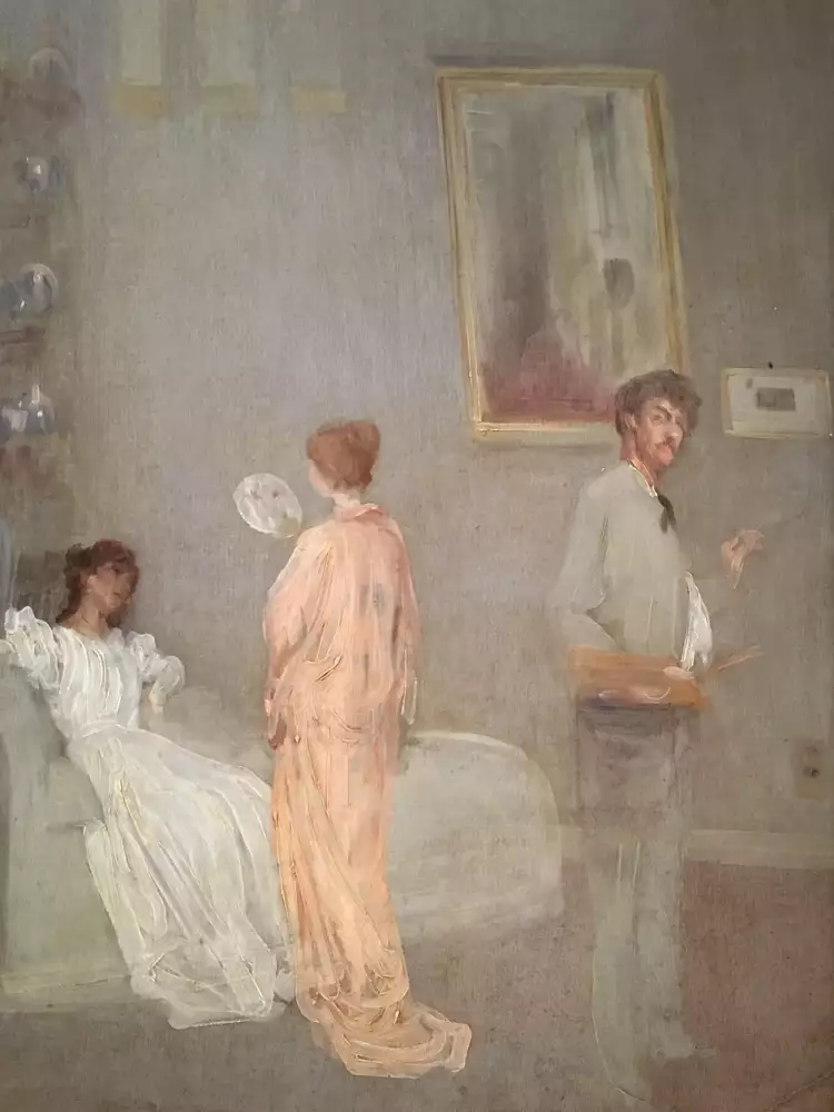 Джеймс Уистлер. Картина «Уистлер в своей студии», 1865