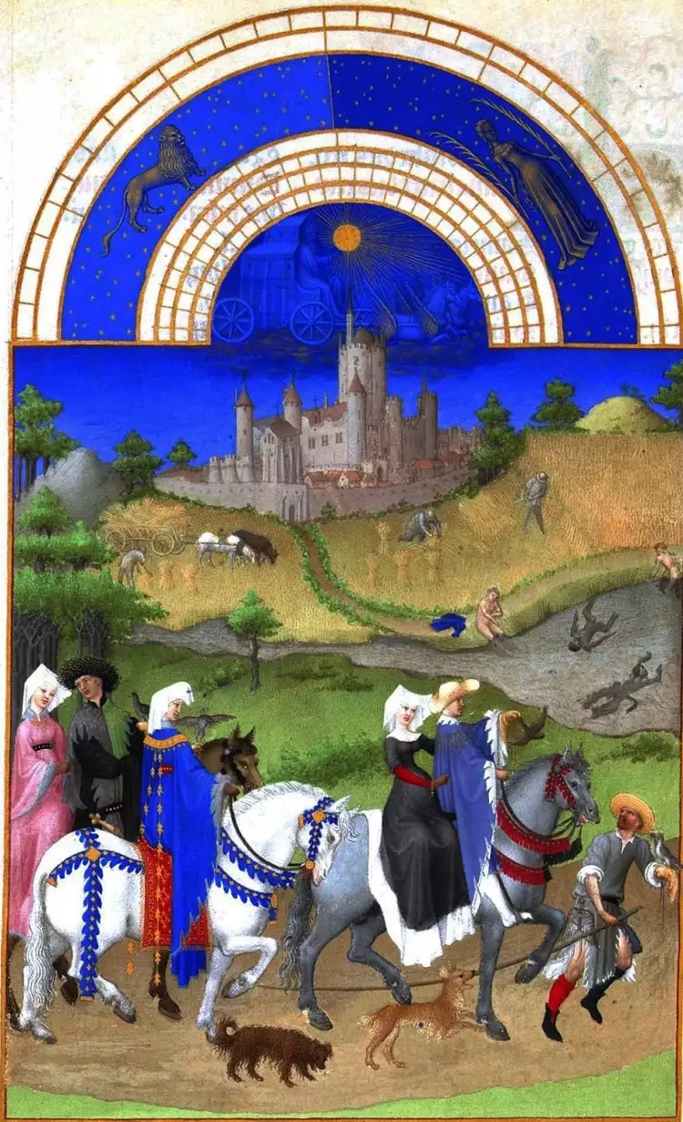 La gothique. Frères de Limbourg. Les Très Riches Heures du duc de Berry, 1415 La gothique. Frères de Limbourg. Les Très Riches Heures du duc de Berry, 1415