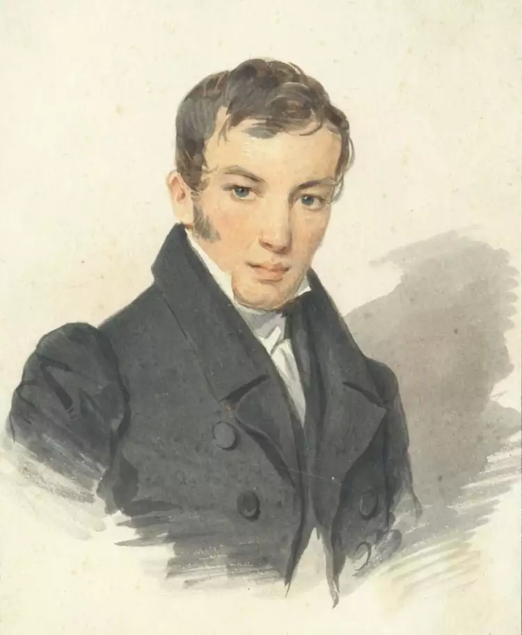 Петр Соколов. Картина «Портрет Василия Андреевича Жуковского», 1820-е Петр Соколов. Картина «Портрет Василия Андреевича Жуковского», 1820-е