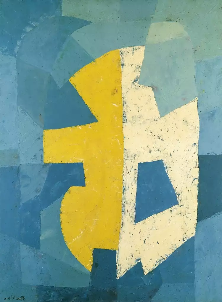 Серж Поляков. Картина «Абстрактная композиция», 1950