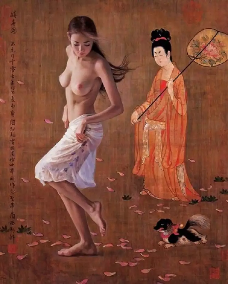 Китайское ню: Гуань Цзэцзуй. «Веер»