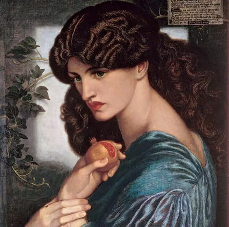 Прерафаэлиты. Данте Габриэль Россетти. «Прозерпина», 1874 Прерафаэлиты. Данте Габриэль Россетти. «Прозерпина», 1874