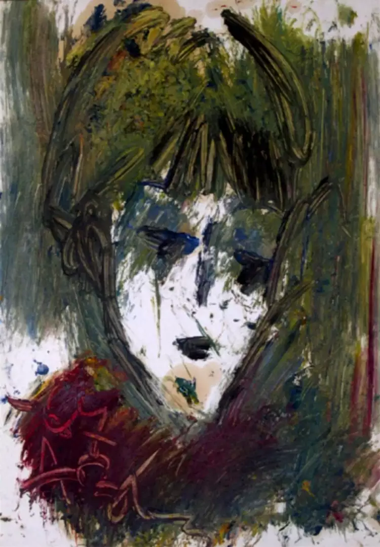 Anatoly Zverev. The painting Female Portrait, 1967 Anatoly Zverev. The painting Female Portrait, 1967