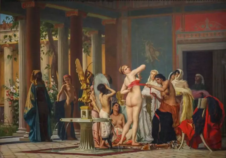 Гюстав Буланже. Картина «После бани», 1867