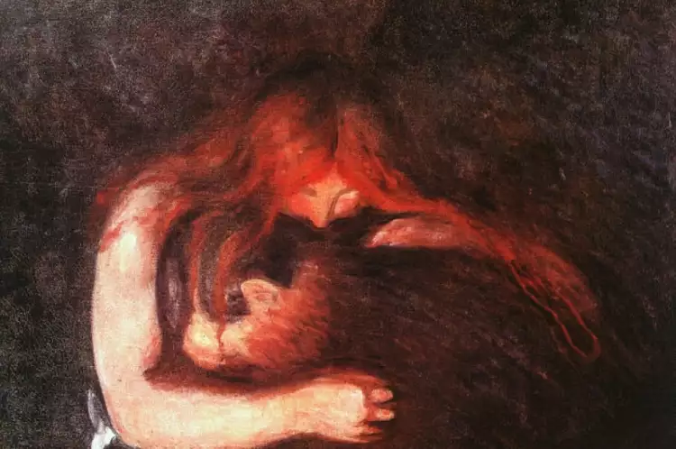 Edward Munch. Vampir, 1893-1895