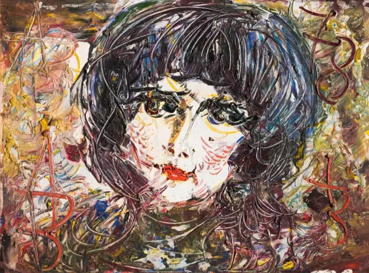 Anatoly Zverev. The painting Portrait of Polina Lobachevskaya, 1978 Anatoly Zverev. The painting Portrait of Polina Lobachevskaya, 1978