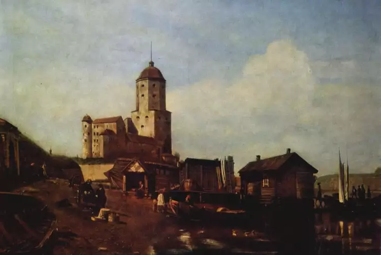 Лев Лагорио. Картина «Выборг», 1848