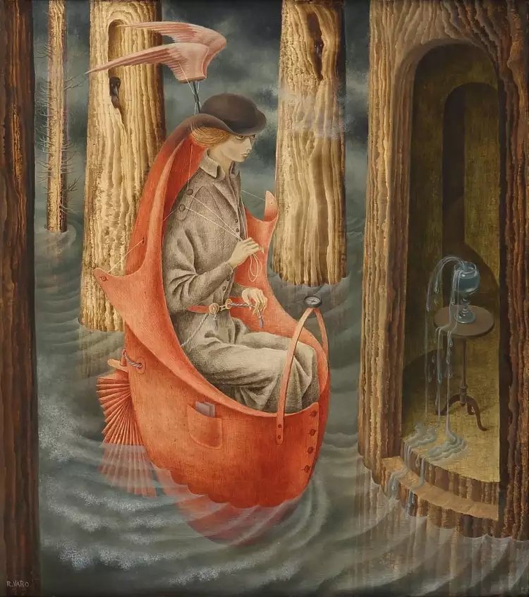 Ремедиос Варо. Картина «Исследование истоков реки Ориноко», 1959 Ремедиос Варо. Картина «Исследование истоков реки Ориноко», 1959