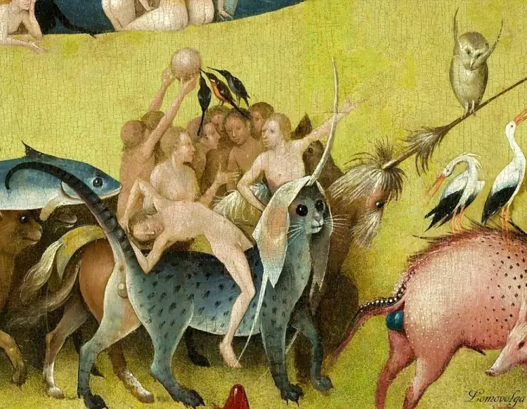 Совы на картинах Босха. Сад земных наслаждений. Фрагмент_4 Совы на картинах Босха. Сад земных наслаждений. Фрагмент_4