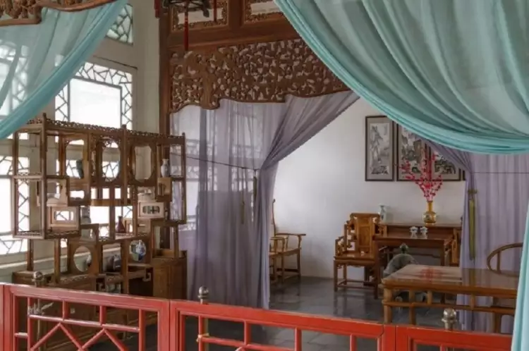 Китайский стиль в интерьере. Павильон с историческим китайским интерьрером