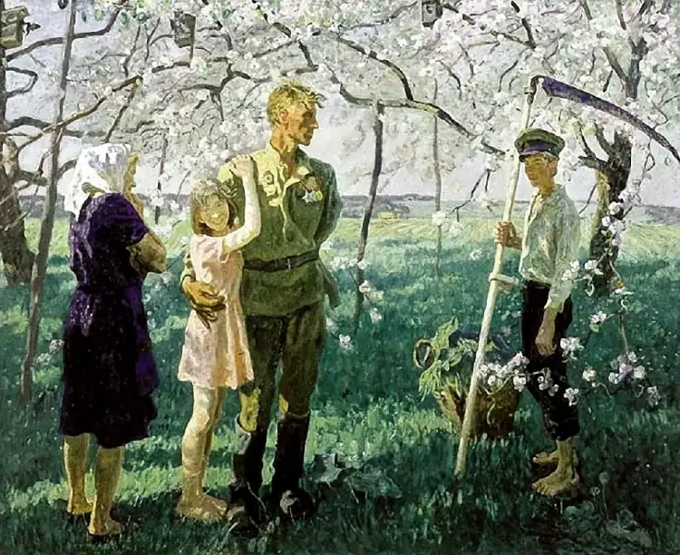 День Победы в картинах. Ткачев Сергей, Ткачев Алексей. Май сорок пятого. 1981