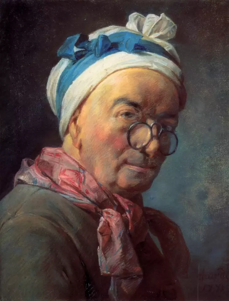 Classicisme français. Jean Baptiste Chardin. Autoportrait, 1775