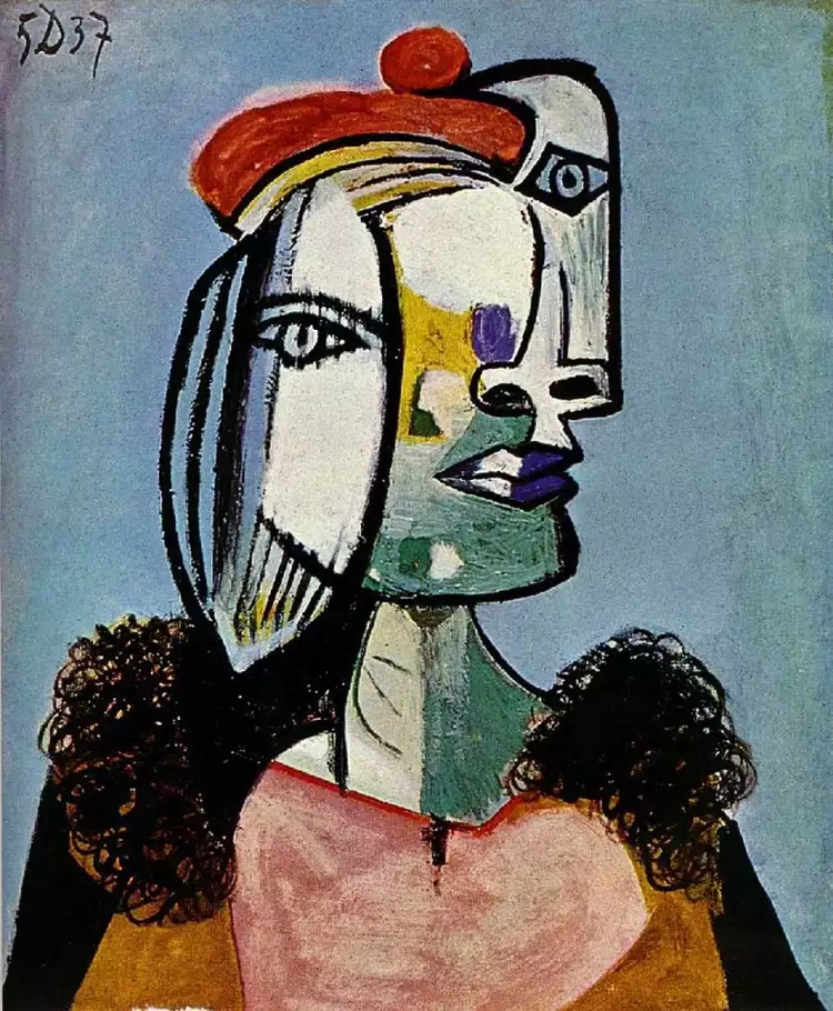 Portrait. Pablo Picasso. Portrait of Marie-Therese Walter, 1937 Portrait. Pablo Picasso. Portrait of Marie-Therese Walter, 1937