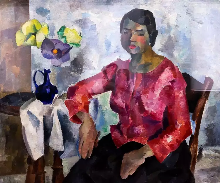 Роберт Фальк. Картина «Женский портрет», 1917 Роберт Фальк. Картина «Женский портрет», 1917