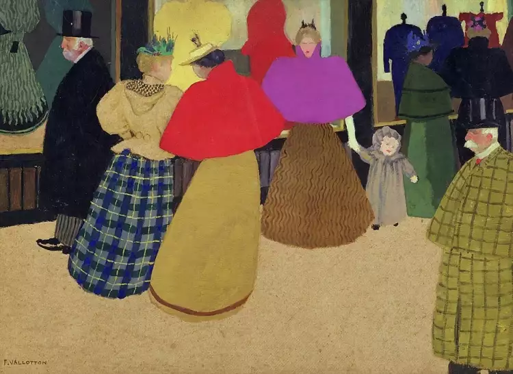 Группа Наби. Феликс Валлоттон. Картина «Прохожие», 1895