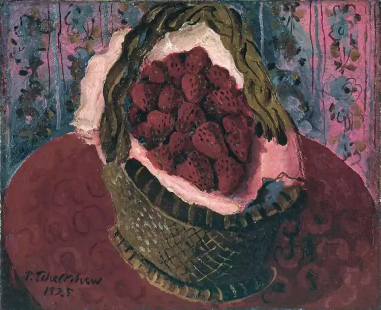 Павел Челищев. Картина «Корзинка клубники», 1925 Павел Челищев. Картина «Корзинка клубники», 1925