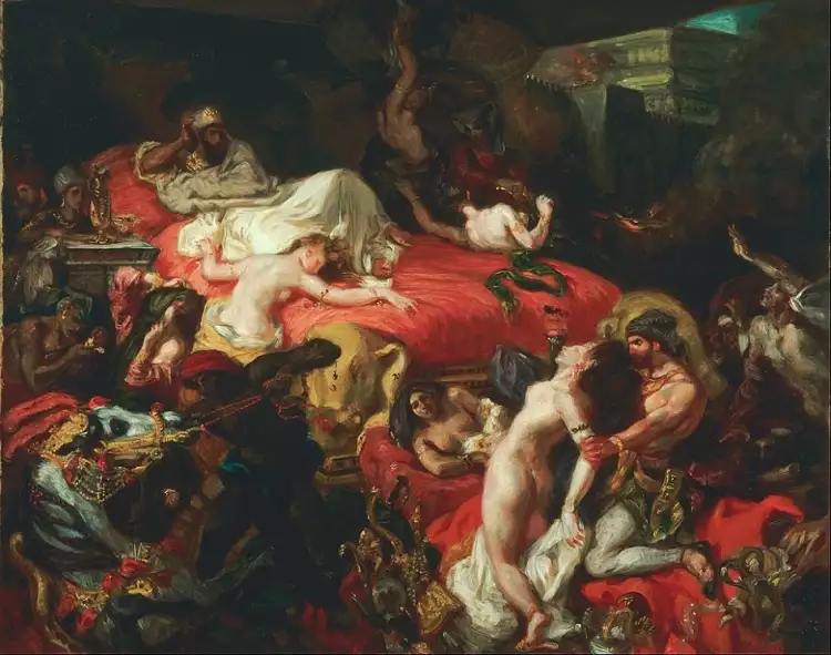 Ориентализм. Эжен Делакруа. Картина «Смерть Сарданапала», 1827 Ориентализм. Эжен Делакруа. Картина «Смерть Сарданапала», 1827