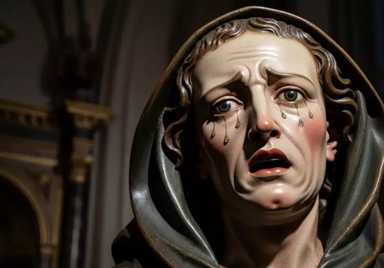 Полихромная (раскрашенная) деревянная скульптура