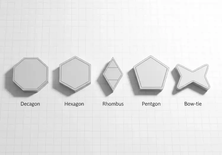 Плитки гирих - набор из пяти геометрических фигур для создания исламских орнаментов.
